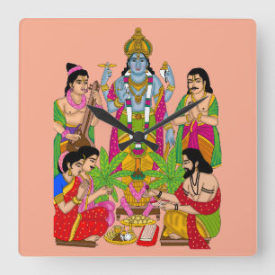 Horloge murale Lord Satyanarayan