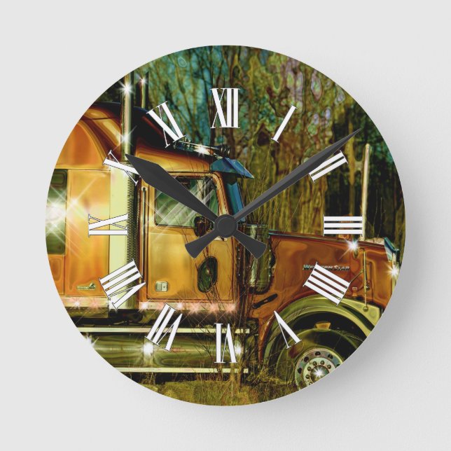 Horloge murale lourde d'art de Camion-amants de (Recto)