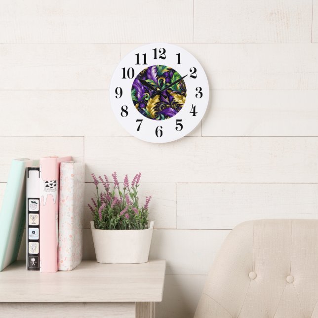 Horloge murale Mardi Gras (Salle de lecture)