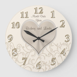Horloge murale Mariage personnalisée ou anniversai