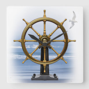 Horloge murale marine personnalisable