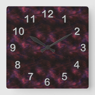 Horloge murale marron de fractale