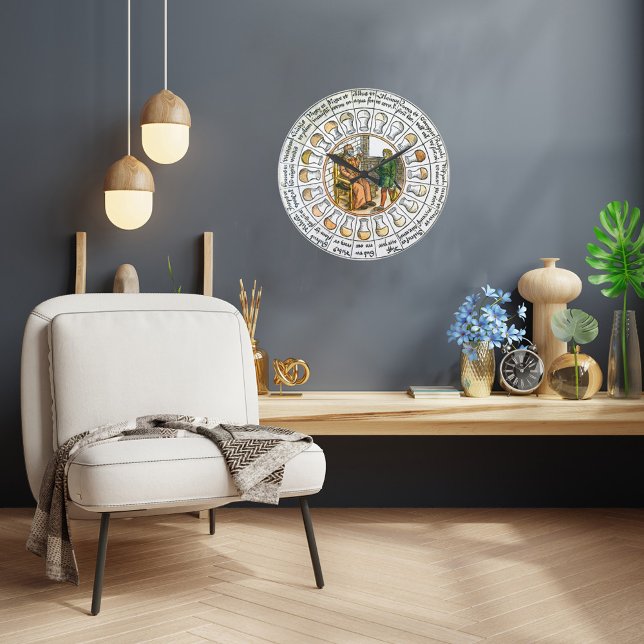 Horloge murale médiévale d'essai de l'ourine (Créateur téléchargé)