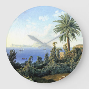 Horloge murale méditerranéenne d'océan de Capri