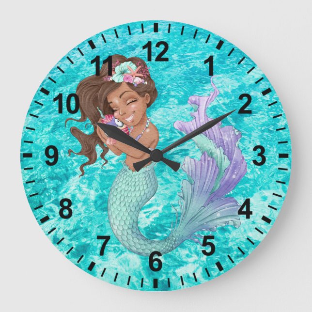 Horloge murale Mermaid Life (Recto)