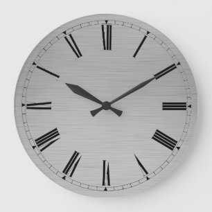 Horloge murale - Métal moderne Numéros romains vis