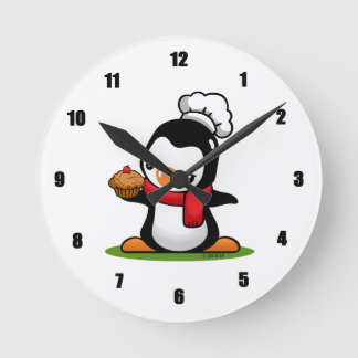 Horloge murale mignonne de pingouin