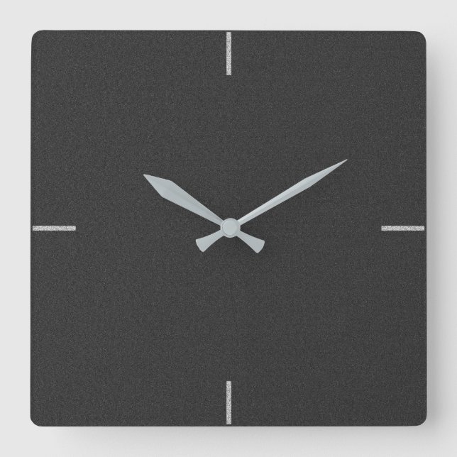 Horloge murale minimaliste noire (Recto)