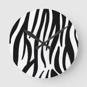 Horloge murale moderne à motif zèbre - Animation a