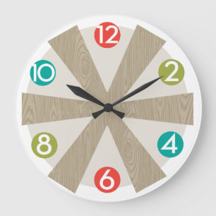 Horloge murale moderne du milieu du siècle - Point