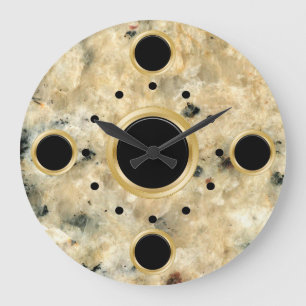 Horloge murale moderne en marbre