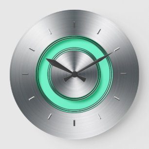 Horloge Murale Moderne Pour Cuisine Faux Metal