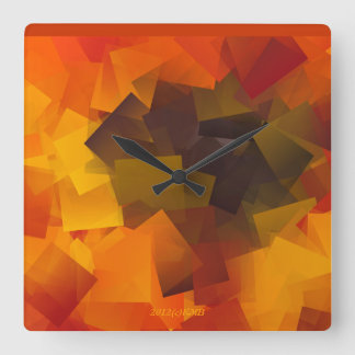 Horloge murale "Mon tournesol Abstrait"