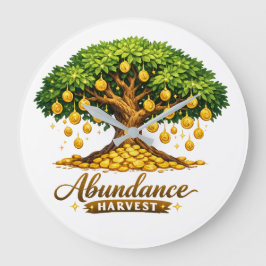 Horloge murale Money Tree Chaque pièce a des racin