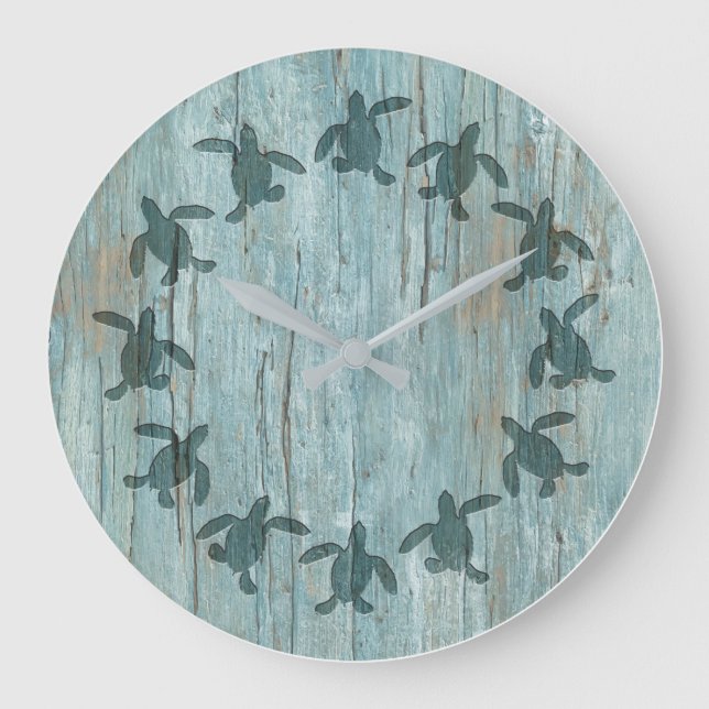 Horloge murale Motif de la tortue de mer (Recto)