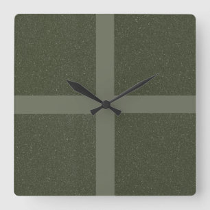Horloge murale Motif Moss Green Cross