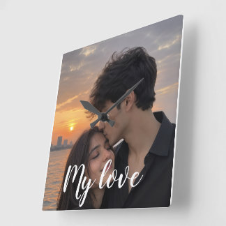 Horloge murale My Love horloge murale personnalisa