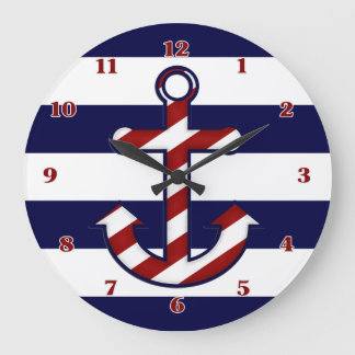 Horloge murale nautique d'Ancre