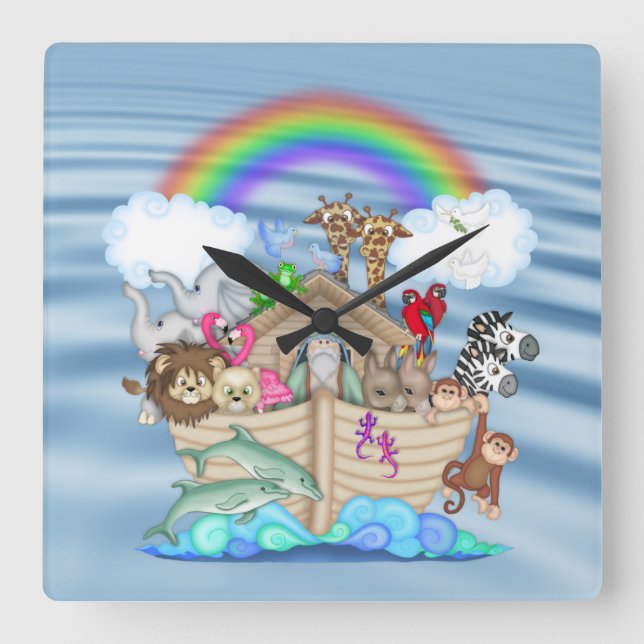 Horloge murale Noahs Ark Nursery (Recto)