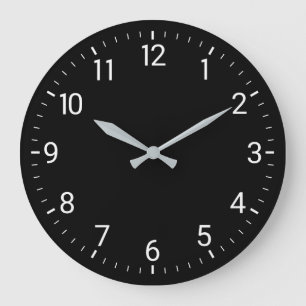 Horloge murale noire