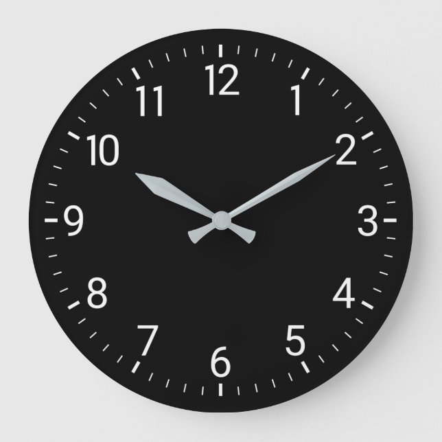 Horloge murale noire (Recto)