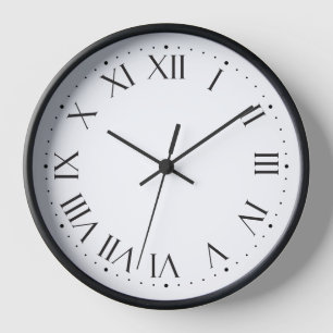 Horloge murale numérique classique ⏰ noir élégant