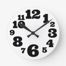 Horloge murale numérique funeste