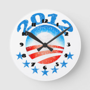 Horloge murale Obama 2012