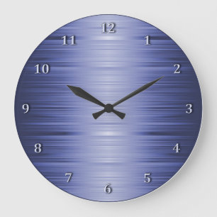 Horloge murale ombragée de bleu marine de saphir