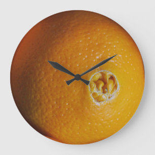 Horloge murale orange