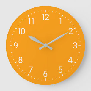 Horloge murale orange