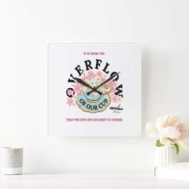 Horloge murale OVERFLOW par Poet Adiela Akoo