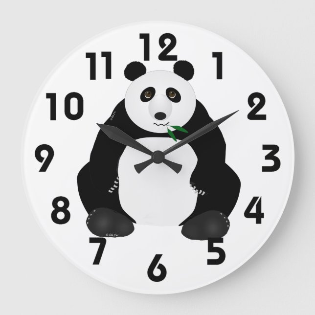 Horloge murale Panda (Recto)