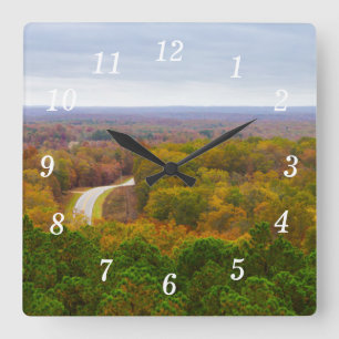 Horloge murale Panoramique Automne Drive