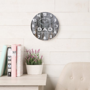 Horloge murale Papa - Cadeau personnalisé pour la