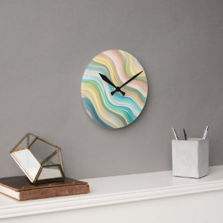 Horloge murale Pastel Wave