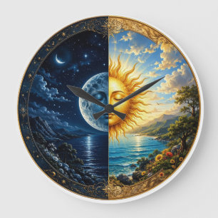 Horloge murale persane Nuit & Jour Yalda – Soleil,