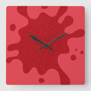 Horloge murale personnalisée à éclaboussure d'encr
