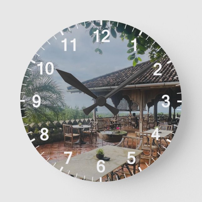 Horloge murale personnalisée (Ajouter votre propre (Recto)