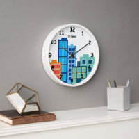 Horloge murale personnalisée avec dessin d'esquiss