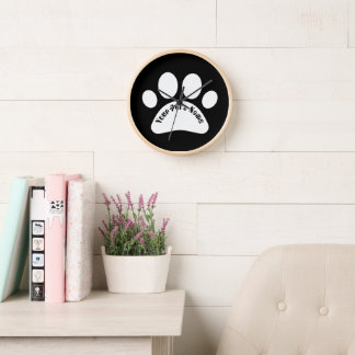 Horloge murale personnalisée avec empreinte de pat