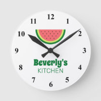 Horloge murale personnalisée avec logo de fruit de
