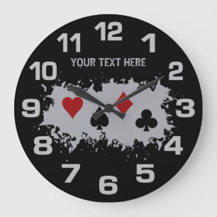Horloge murale personnalisée de la carte Splash