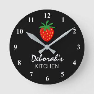 Horloge murale personnalisée de la cuisine avec l