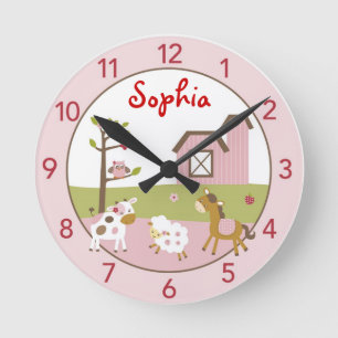 Horloge murale personnalisée de la nourricière de