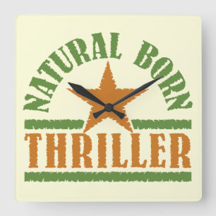 Horloge murale personnalisée de Natural Born Thril