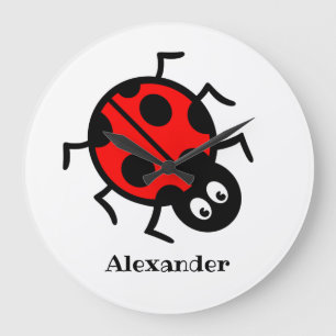 Horloge murale personnalisée du Motif Ladybird