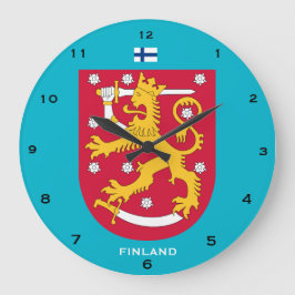 Horloge murale personnalisée en Finlande Suomi sei