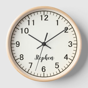 Horloge Murale Personnalisée Minimaliste Moderne