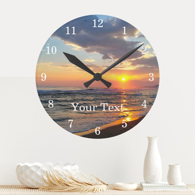 Horloge murale personnalisée photo et texte person (Créateur téléchargé)